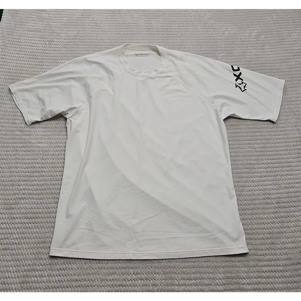 Axcel Shirt Mens Large Short Sleeve Blocks 96% UVA/UVB